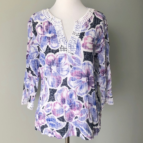Tropical Tunic Top - Picture 1 of 5